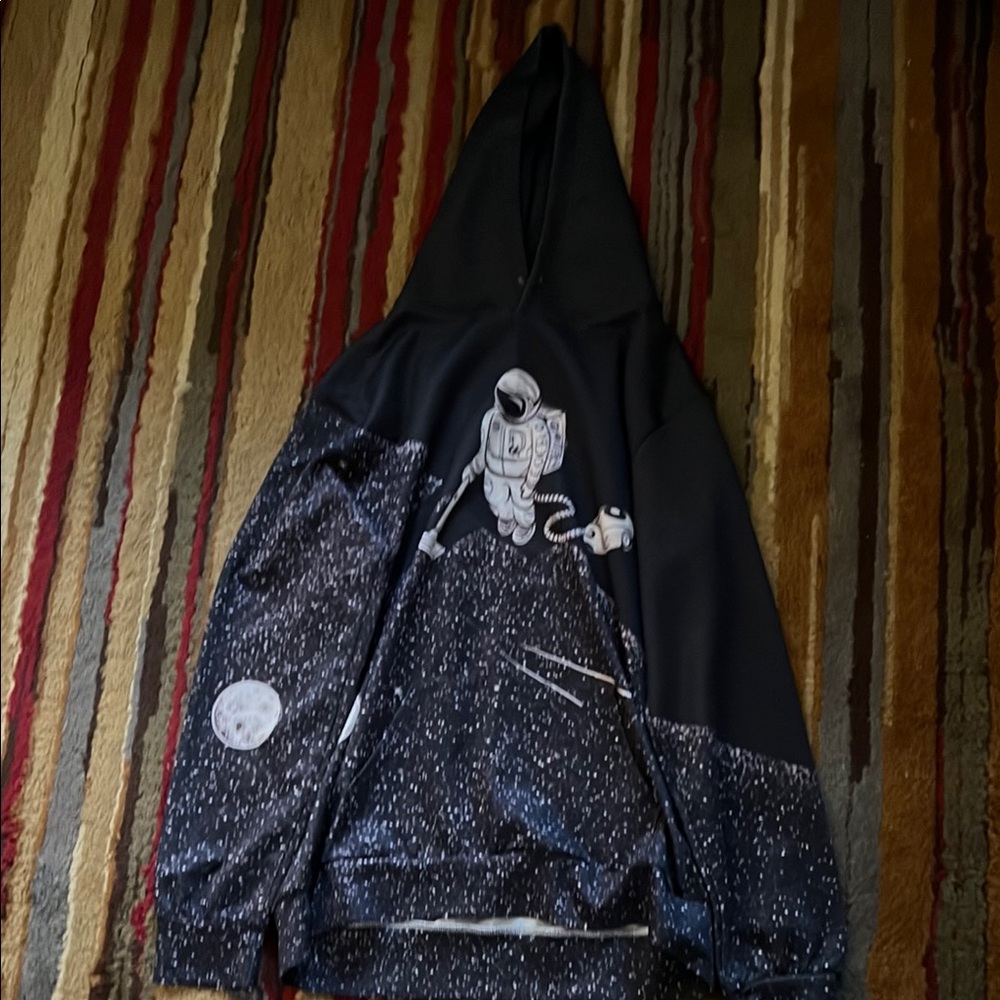 Sleek Black Bomber Jacket with Textured Fabric and Hood
